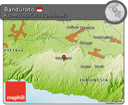 Physical 3D Map of Banduroto