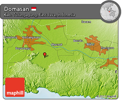 Physical 3D Map of Domasan