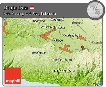 Physical 3D Map of Druju Dua