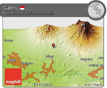 Physical 3D Map of Gabru