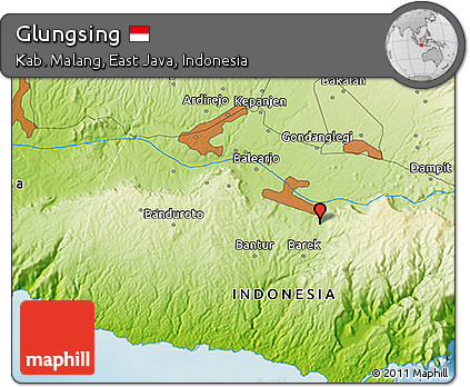 Physical 3D Map of Glungsing