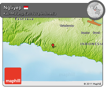 Physical 3D Map of Ngliyep