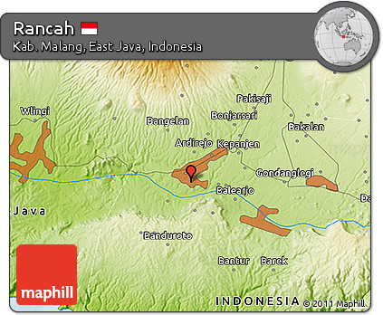 Physical 3D Map of Rancah
