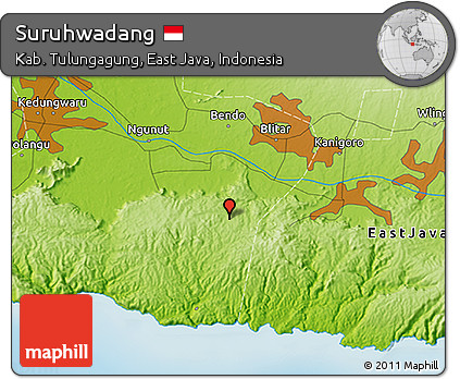 Physical 3D Map of Suruhwadang