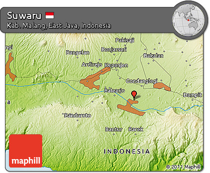 Physical 3D Map of Suwaru