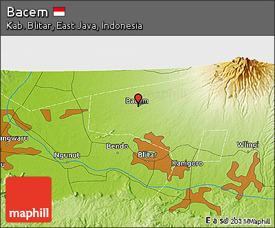 Physical 3D Map of Bacem