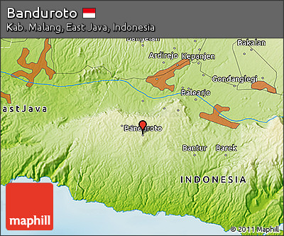 Physical 3D Map of Banduroto