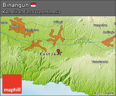 Physical 3D Map of Binangun