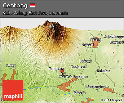 Physical 3D Map of Centong