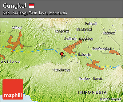 Physical 3D Map of Cungkal