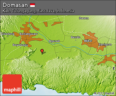 Physical 3D Map of Domasan
