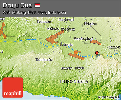 Physical 3D Map of Druju Dua