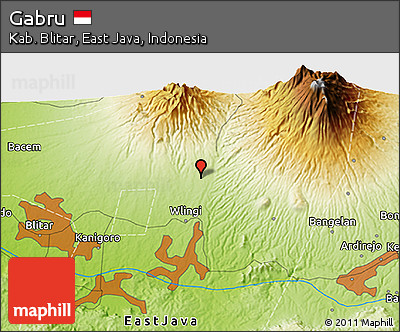 Physical 3D Map of Gabru