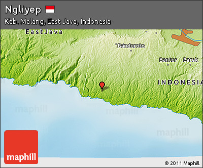 Physical 3D Map of Ngliyep