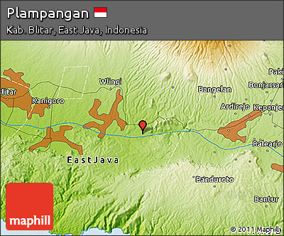 Physical 3D Map of Plampangan