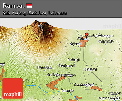 Physical 3D Map of Rampal