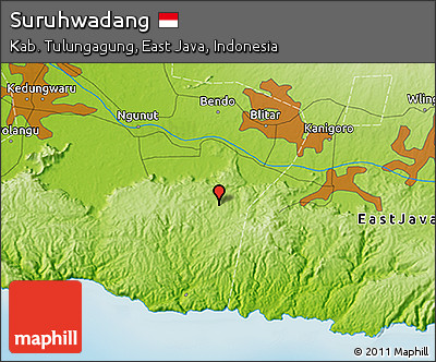 Physical 3D Map of Suruhwadang