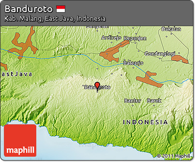 Physical 3D Map of Banduroto