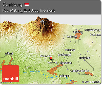 Physical 3D Map of Centong
