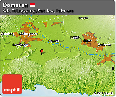 Physical 3D Map of Domasan