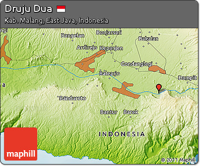 Physical 3D Map of Druju Dua