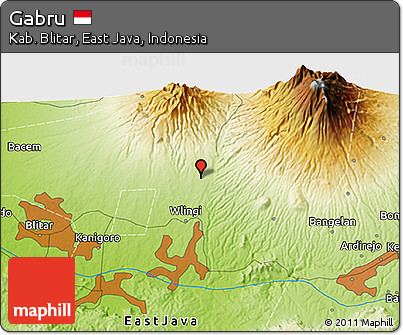 Physical 3D Map of Gabru