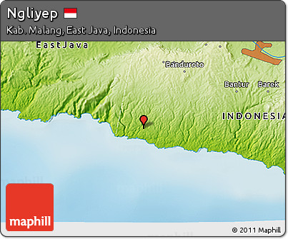 Physical 3D Map of Ngliyep