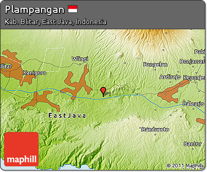 Physical 3D Map of Plampangan