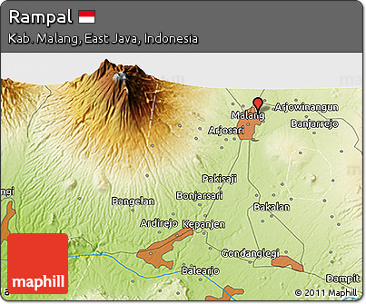 Physical 3D Map of Rampal