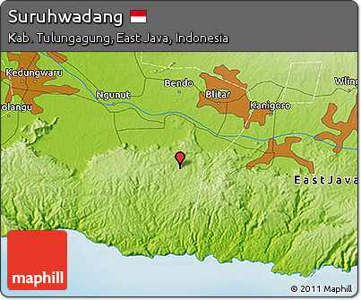 Physical 3D Map of Suruhwadang
