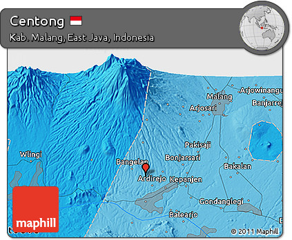 Political 3D Map of Centong