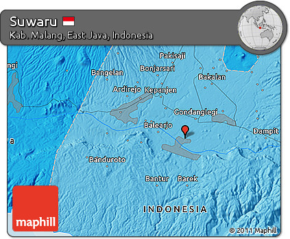 Political 3D Map of Suwaru