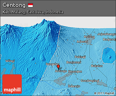 Political 3D Map of Centong