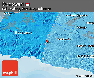 Political 3D Map of Donowari