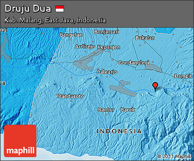 Political 3D Map of Druju Dua