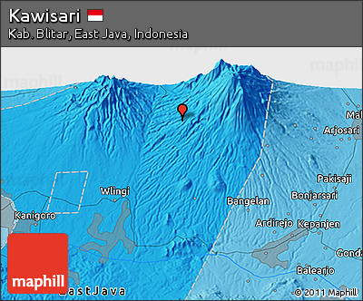Political 3D Map of Kawisari