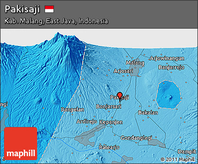Political 3D Map of Pakisaji