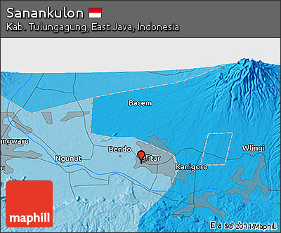 Political 3D Map of Sanankulon