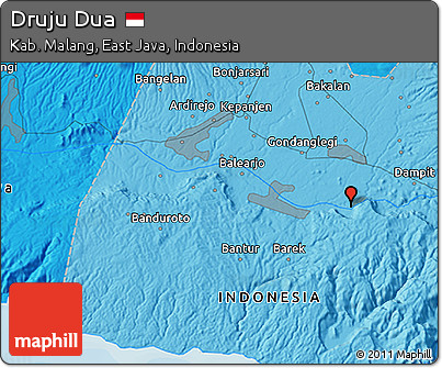 Political 3D Map of Druju Dua