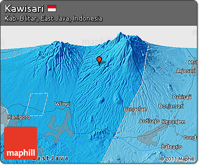 Political 3D Map of Kawisari
