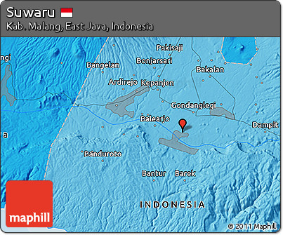 Political 3D Map of Suwaru