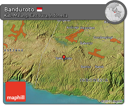 Satellite 3D Map of Banduroto