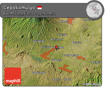 Satellite 3D Map of Cepokomulyo