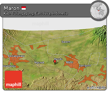 Satellite 3D Map of Maron