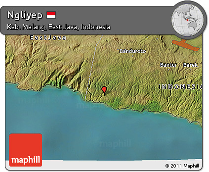 Satellite 3D Map of Ngliyep