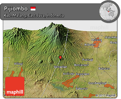 Satellite 3D Map of Pijiombo