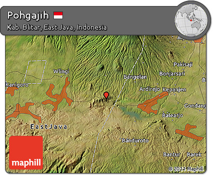 Satellite 3D Map of Pohgajih