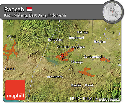 Satellite 3D Map of Rancah