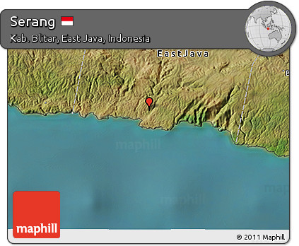 Satellite 3D Map of Serang