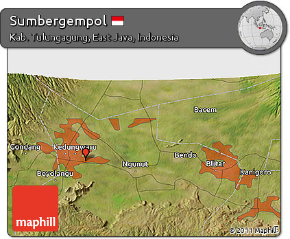 Satellite 3D Map of Sumbergempol